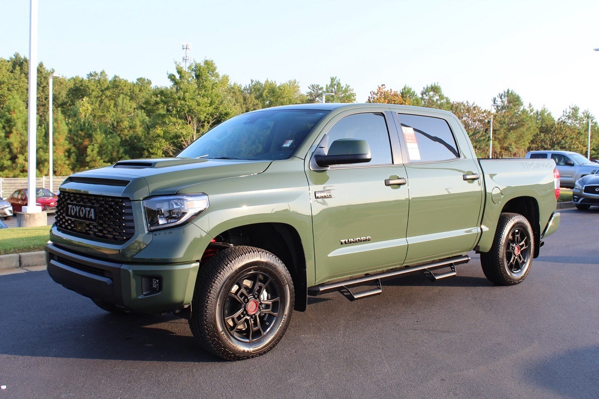 New 2020 Toyota Tundra V8 Trd Pro Amy Green Ece Motors